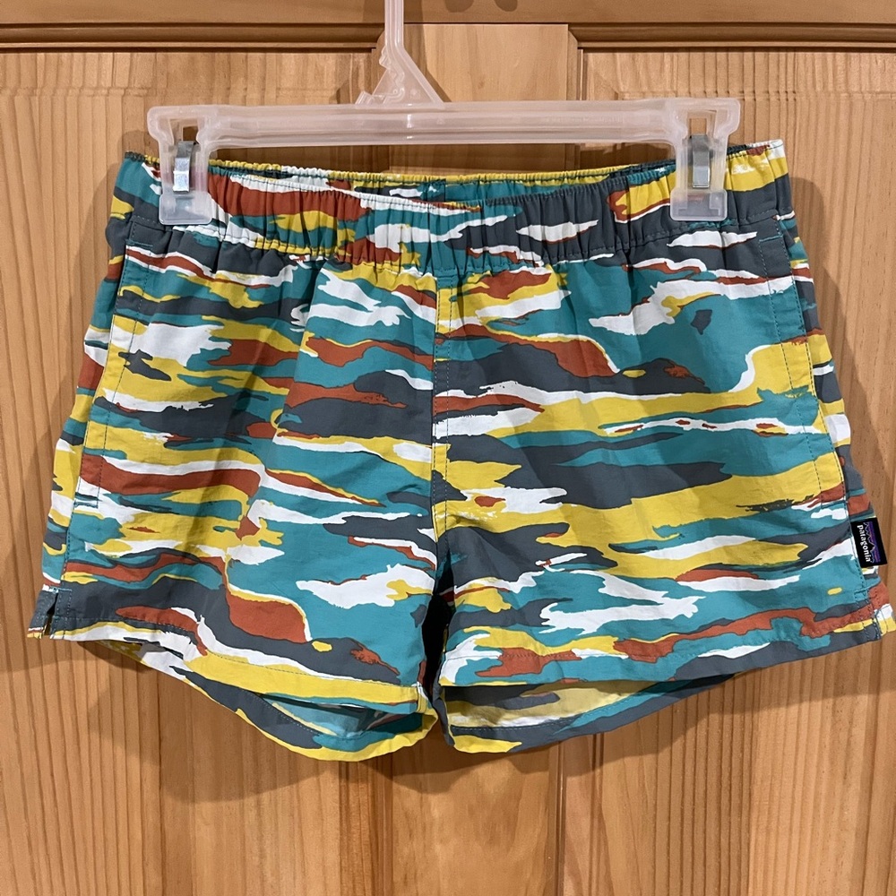 Patagonia Barely Baggie Shorts - Teal Multi-Color Wave
